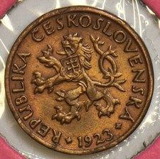 Czechoslovakia 1923 5 Haleru UNC P190131 combine shipping picture
