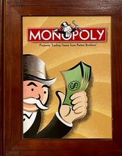 Monopoly Bookshelf Game Vintage Edition Wood Box Individual Replacement Pieces picture
