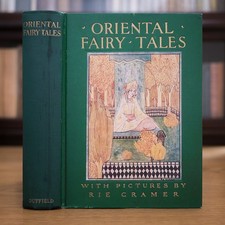 1923 ORIENTAL FAIRY TALES RIE CRAMER ANTIQUE BOOK MYTH LEGEND OCCULT MAGIC DEMON picture