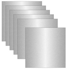 6 Pack Aluminum Sheet Metal 12X12X1/64 Inch Thin Flat Plate Panel picture