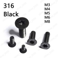 Black 316 Stainless Steel Torx Socket Countersunk Head Screws M3 M4 M5 M6 M8 picture
