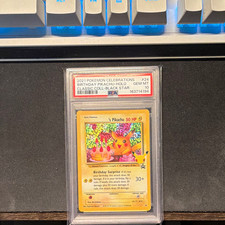 Pokemon 2021 Celebrations Classic Collection Birthday Pikachu Holo #24 PSA 10 picture