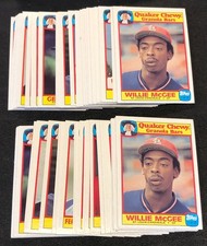 (2)x 1986 Quaker Oats Granola Bars Topps Baseball Food Issue Trading Card Sets picture