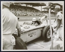 1957 Johnny Thomson Pit Stop Kuzma Offenhauser Indy 500 IMS 8x10 Photograph picture