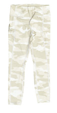 Athleta Womens Camo Leggings Size S Beige White Compression Running Skinny picture
