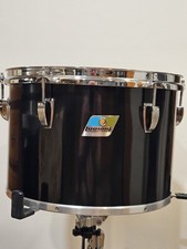 Vintage Ludwig 9x13 Concert Tom Black Cortex Blue Olive Badge USA 6-Ply 1970s picture