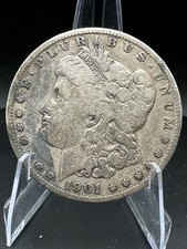 1901-S Morgan Silver Dollar $1 San Francisco Better Date 90% Silver Raw Coin picture