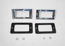 1968-1969 Camaro Impala Nova Chevelle Bel Air Side Marker Bezel Chrome w Gaskets picture