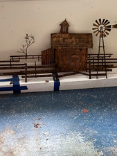 Vintage 1972 Curtis Jere Metal Wall Sculpture Prairie Homestead Barn Windmill MC picture
