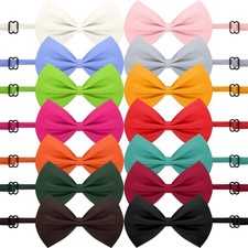 120 Pcs Dog Bow Ties with Adjustable Collar Puppy Neckties Bulk Cat Bowtie Co... picture