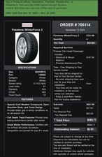 Four Partially Used, But Still New, Studded Winter Tires picture