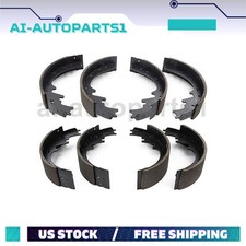 For 1963 1964 Ford Thunderbird Pair Front & Rear Drum Brake Shoes picture