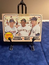 1968 Topps Super Stars Killebrew, Mays, Mantle #490 picture