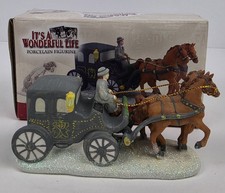 Enesco It's A Wonderful Life Henry F. Potter's Carriage Porcelain Figurine picture