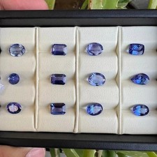 AAA 120 Ct+ 12 Pcs Natural Blue Sapphire Mix Cut CERTIFIED Loose Gemstone Lot picture