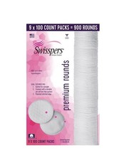 Swisspers Premium Cotton Rounds 900 Count 9x100 Hypoallergenic Makeup Remover picture