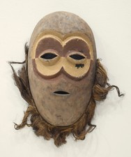 African Mask Lega Bearded Wood Mask DRC 20