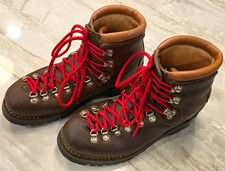 Fabiano Extra Genuine Leather Brown Lace-Up Boots Red Laces US 11 M 772 picture