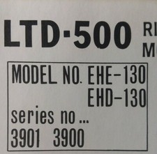 Hahn Eclipse LTD-500 Riding Mower Tractor Parts Manual EHE-130 EHD-130 3900 3901 picture