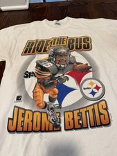 Mens Pittsburgh Steelers Ride The Bus Bettis Shirt size Large picture