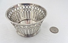 Dutch Fine Silver Small Basket Circa 1875 or so picture