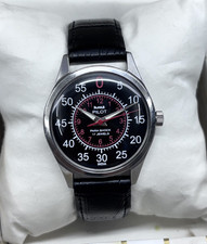 Vintage Refurbished HMT Pilot Black 17 Jewels Hand Winding men's Wrist Watch picture