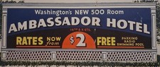 1910s-20s AMBASSADOR HOTEL Washington DC Coupon brochure picture
