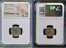 Roman Emperor Augustus 13AD-14AD Coin NGC Genuine Ancient Authentic Ram Scarce picture