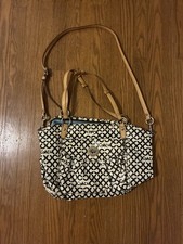 Coach Poppy Satchel crossbody handbag M Black Womens picture