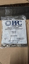 PPC CF81GHZC F81 Coaxial Splice Connectors Silver QTY 100 Made Taiwan Pack New picture