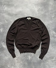 Vintage Yves Saint Laurent Rive Gauche Luxury Wool V-Neck Sweater Womens Size M picture