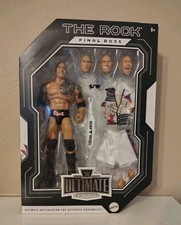 WWE The Rock Final Boss Exclusive Mattel Ultimate Edition MIB Figure, Mint picture