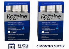 6x2.11 oz. Rogaine Men’s 5% Minoxidil Foam Hair Regrowth Treatment, Exp 09/2027 picture