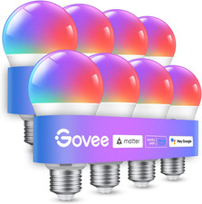 Govee Smart Light Bulbs, A19 LED Light Bulb, 800 Lumen, 8 Pack picture