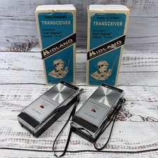 Vintage Midland 13-427 Walkie Talkie CB Dual Channel Transceiver Pair of 2 picture