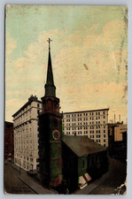 1915 Old South Church Boston Massachusetts MA Street View Vintage Postcard picture