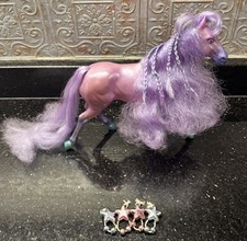 Vintage 1987 Kenner Fashion Star Fillies JOELLE Purple Horse picture