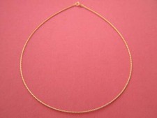Real 10K Gold Omega Necklace Chain made in Italy picture