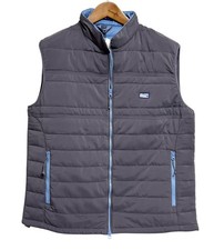 New JOHNNIE-O Quilted HARWICH Nylon Performance Vest Full Zip Men's XL picture