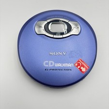Sony D-EJ611 Portable Walkman CD Player with G-Protection Indigo Tested Working picture