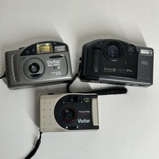 Lot Of 3 Vintage 35mm Film Cameras Vivitar + Kodak UNTESTED/FOR PARTS picture