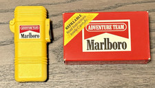 Vintage 1992 Marlboro Adventure Team Yellow Butane Lighter Box Promotional picture
