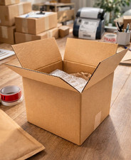 100 6x6x6 Cardboard Paper Boxes Mailing Packing Shipping Box Corrugated Printed picture