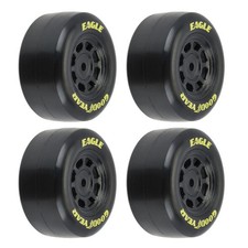 Pro-Line 1/12 Goodyear Eagle Truck/Retro Tire F/R MTD Black Wheels (4) : NASCAR picture