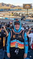 NASCAR Championship Phoenix 2023 Sublimated Polyester Hoodie Medium NWT $69 picture