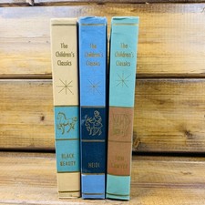 Vintage 1961 Children's Classics 3-Book Lot: Black Beauty Heidi Tom Sawyer picture