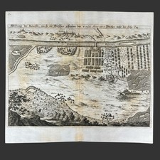 Battle Of Warsaw Poland Copperplate Engraving Plan 1656 Map By Merian picture