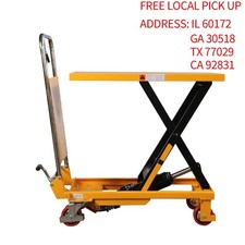 PICKUP ONLY-APOLLOLIFT Hydraulic Single Scissor Lift Table 330lbSmall Lift Table picture