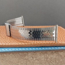 22mm 20mm 19mm Stainless Steel JB Champion 1960s 1970s Unused Vintage Watch Band picture