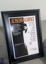 1983 SCARFACE Framed Movie Poster 30X22 with anti reflective glass. picture